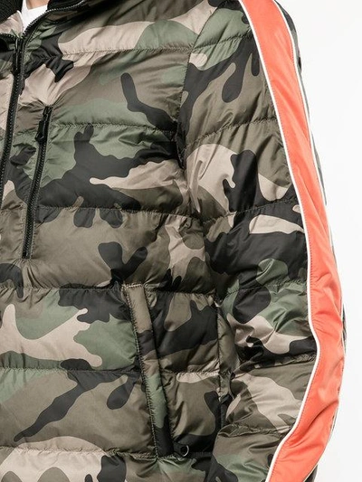 Shop Valentino Camouflage Padded Coat