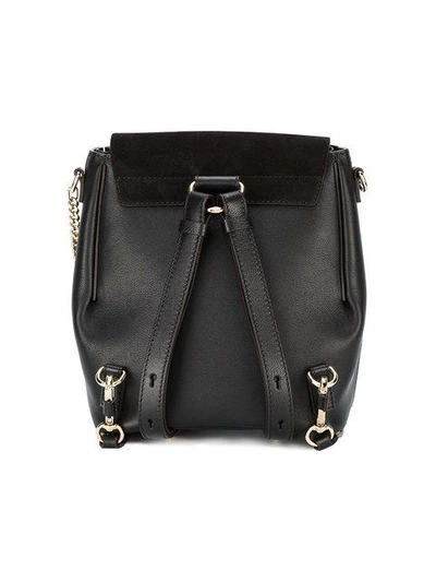 Shop Chloé Faye Small Backpack In Black