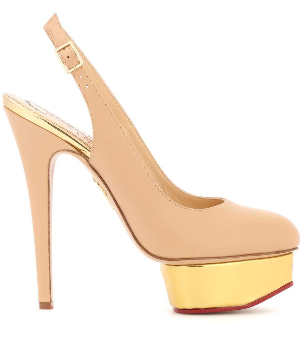 Charlotte Olympia Dolly Slingback Platform Pumps In Eude | ModeSens