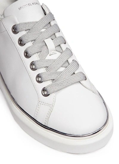 Shop Michael Kors 'max' Metallic Counter Leather Sneakers