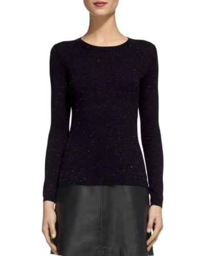 Shop Whistles Annie Sparkle Knit Top In Navy