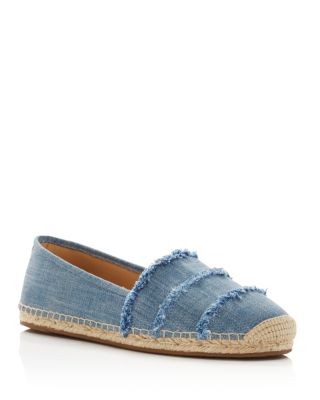 denim espadrille flats