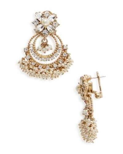 Marchesa Chandelier Earrings In Gold/multi