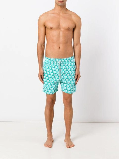 Shop Love Brand The Monkey And The Dolphin Swim Shorts In Blue