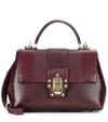 Dolce & Gabbana Lucia Medium Leather Shoulder Bag In Red