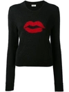 SAINT LAURENT SAINT LAURENT SLOW KISSING SWEATER - BLACK,482504YA2LE12129483