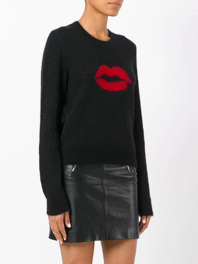 Shop Saint Laurent Slow Kissing Sweater - Black