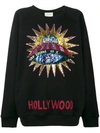 GUCCI Hollywood sequin embellished Sweatshirt,HANDWASH