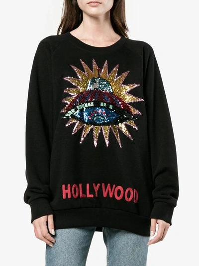 Shop Gucci Hollywood Sequin Embellished Sweatshirt