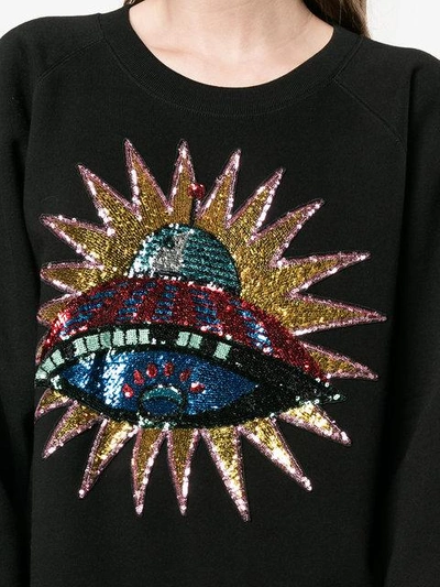 Shop Gucci Hollywood Sequin Embellished Sweatshirt