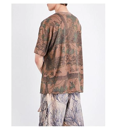 Shop Yeezy Season 4 Forest-print Cotton-jersey T-shirt In Cpn45