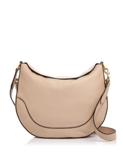 Shop Marc Jacobs The Drifter Leather Hobo In Buff/gold