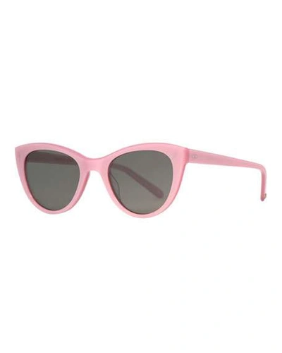 Garrett Leight Clare Vivier Cat-eye Sunglasses, Blush