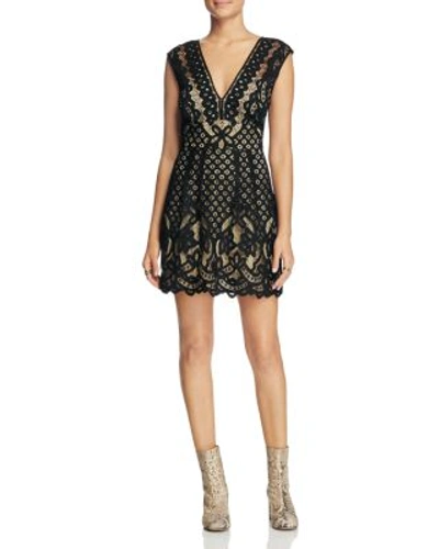 lace black long dress Black Lace Gown with Open Back and Long Sleeves main image 1