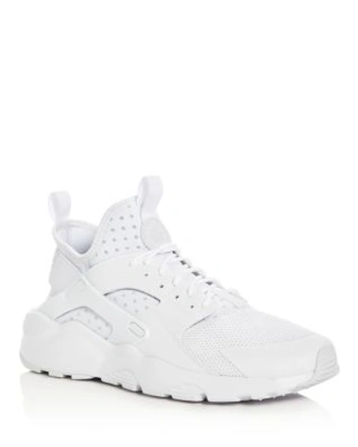 Shop Nike Men's Air Huarache Run Ultra Lace Up Sneakers In White