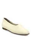 VINCE Maxwell Leather Ballet Flats