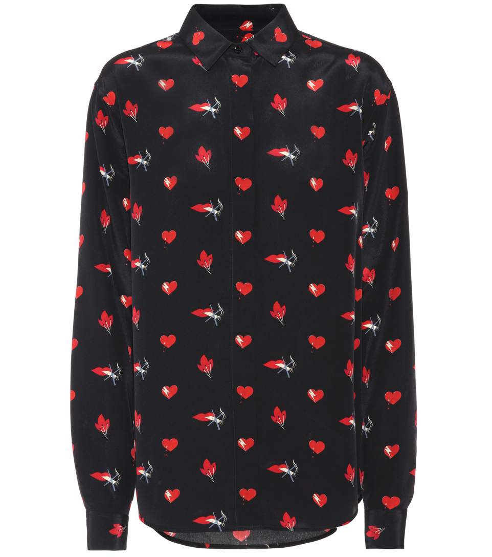 saint laurent lips shirt