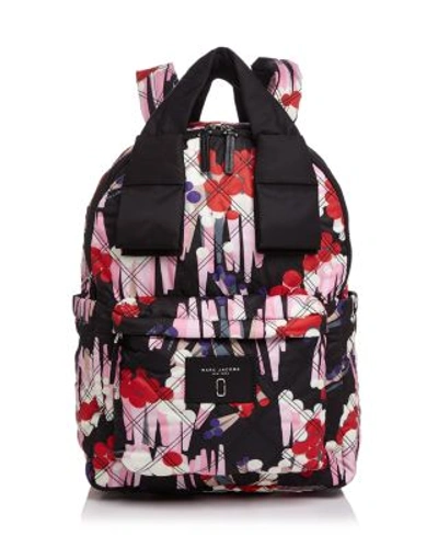 Shop Marc Jacobs Geo Spot Printed Knot Large Backpack In Black Multi