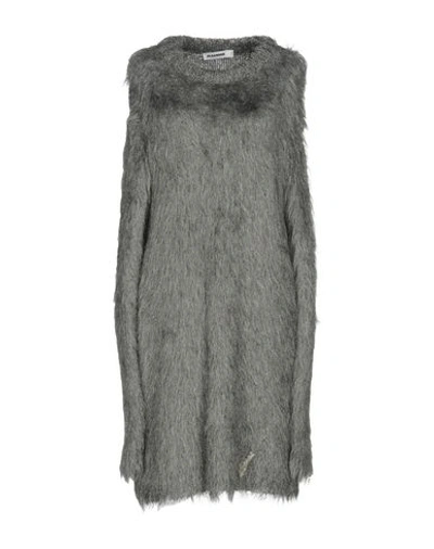 Jil Sander Short Dress In Grey