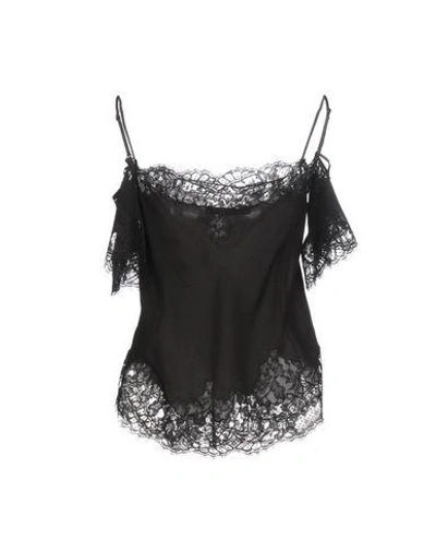 Shop Givenchy Lace Shirts & Blouses In Black