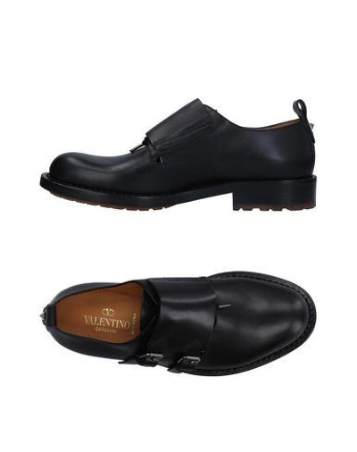 Shop Valentino Loafers In Black