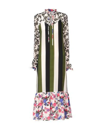 Shop Msgm Long Dresses In White