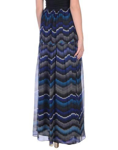 Shop Diane Von Furstenberg Long Skirts In Dark Blue