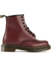 Gucci Lace Up Boot In Red