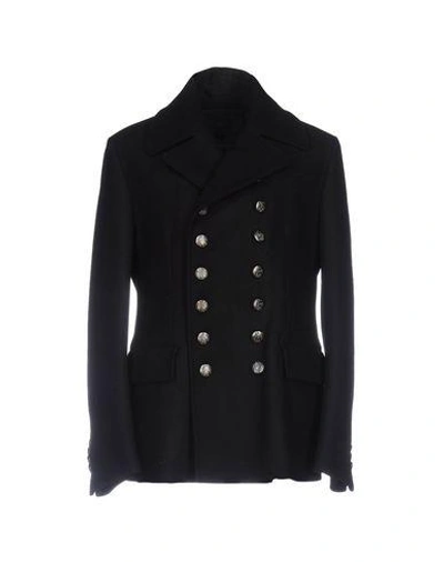 Shop Dolce & Gabbana Coats In Black