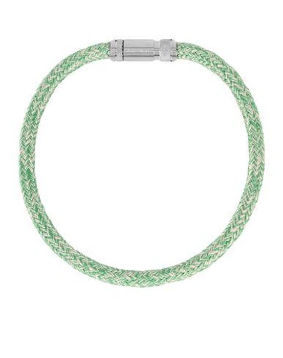 Shop Acne Studios Necklace In Light Green