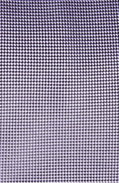 Shop Ermenegildo Zegna Geometric Silk Tie In Lilac