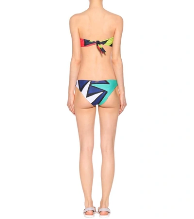 Shop Mara Hoffman Tie Back Bandeau Bikini Set In Multicoloured