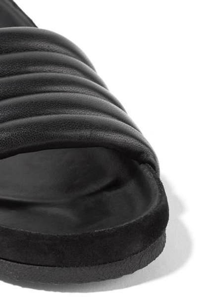 Shop Isabel Marant Hellea Quilted Leather Slides