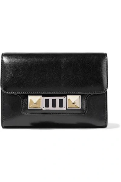 Shop Proenza Schouler Ps11 Mini Leather Shoulder Bag In Black