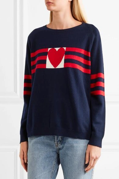 Shop Chinti & Parker Love Heart Cashmere Sweater