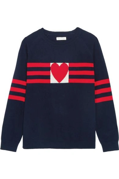 Shop Chinti & Parker Love Heart Cashmere Sweater