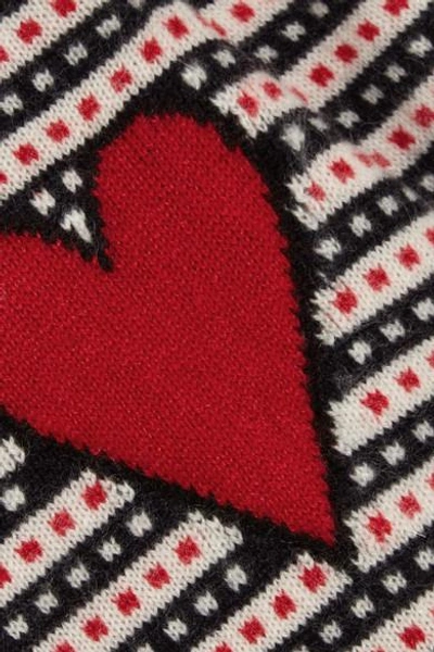 Shop Chinti & Parker Jacquard Heart Cashmere Sweater