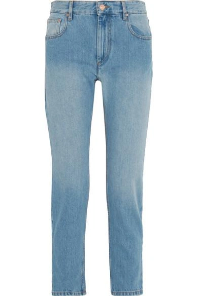 Isabel Marant Étoile Cliff High-rise Straight-leg Jeans In Light Denim |  ModeSens