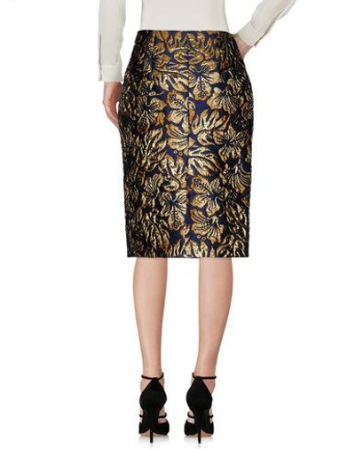 Shop Prada Knee Length Skirt In Blue