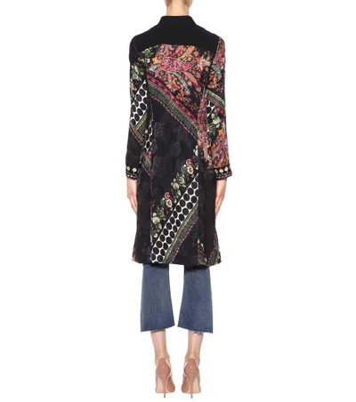 Shop Etro Printed Jacquard Silk-blend Jacket In Multicoloured