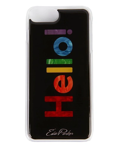 Shop Edie Parker Rainbow "hello!" Iphone 6 Or 7 Plus Case