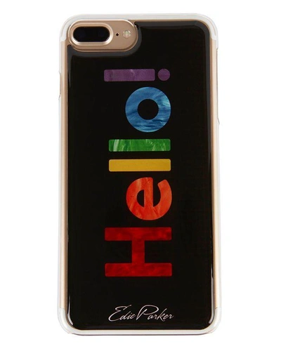 Shop Edie Parker Rainbow "hello!" Iphone 6 Or 7 Plus Case