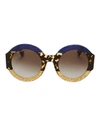 GUCCI Colorblock Glitter Sunglasses,GG0084S