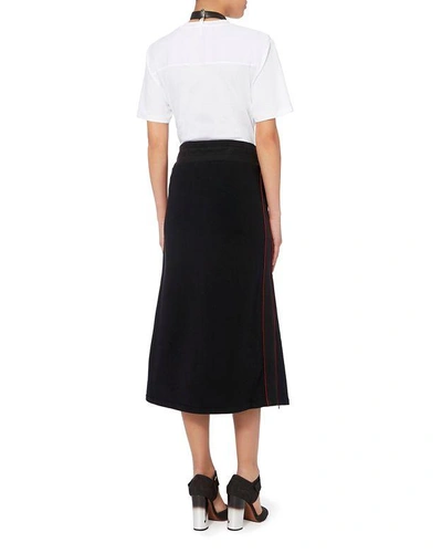 Shop Public School Afra Sweatshirt Side Slit Skirt