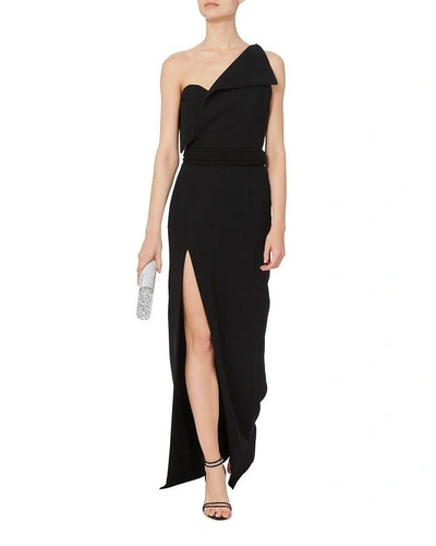 Shop Brandon Maxwell Origami Fold Over Gown