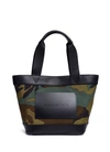 ALEXANDER WANG Leather panel camouflage print canvas tote