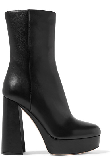 miu miu leather ankle boots