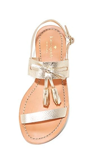 Shop Kate Spade Carlita Sandals In Gold