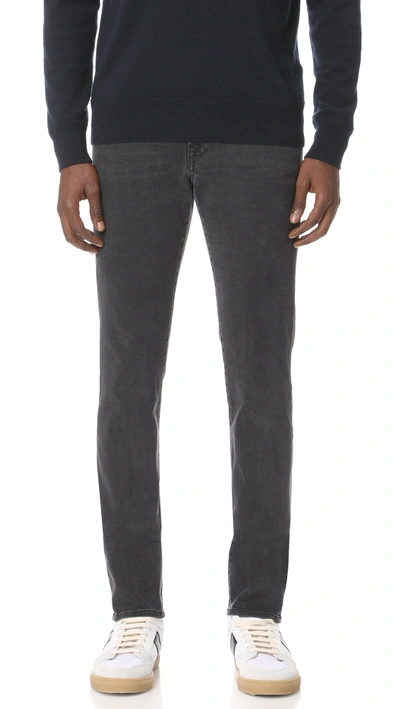 Shop Frame L'homme Skinny Denim Jeans Fade To Grey