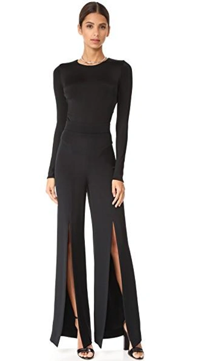 Shop Cushnie Et Ochs Thong Bodysuit With Open Back In Black